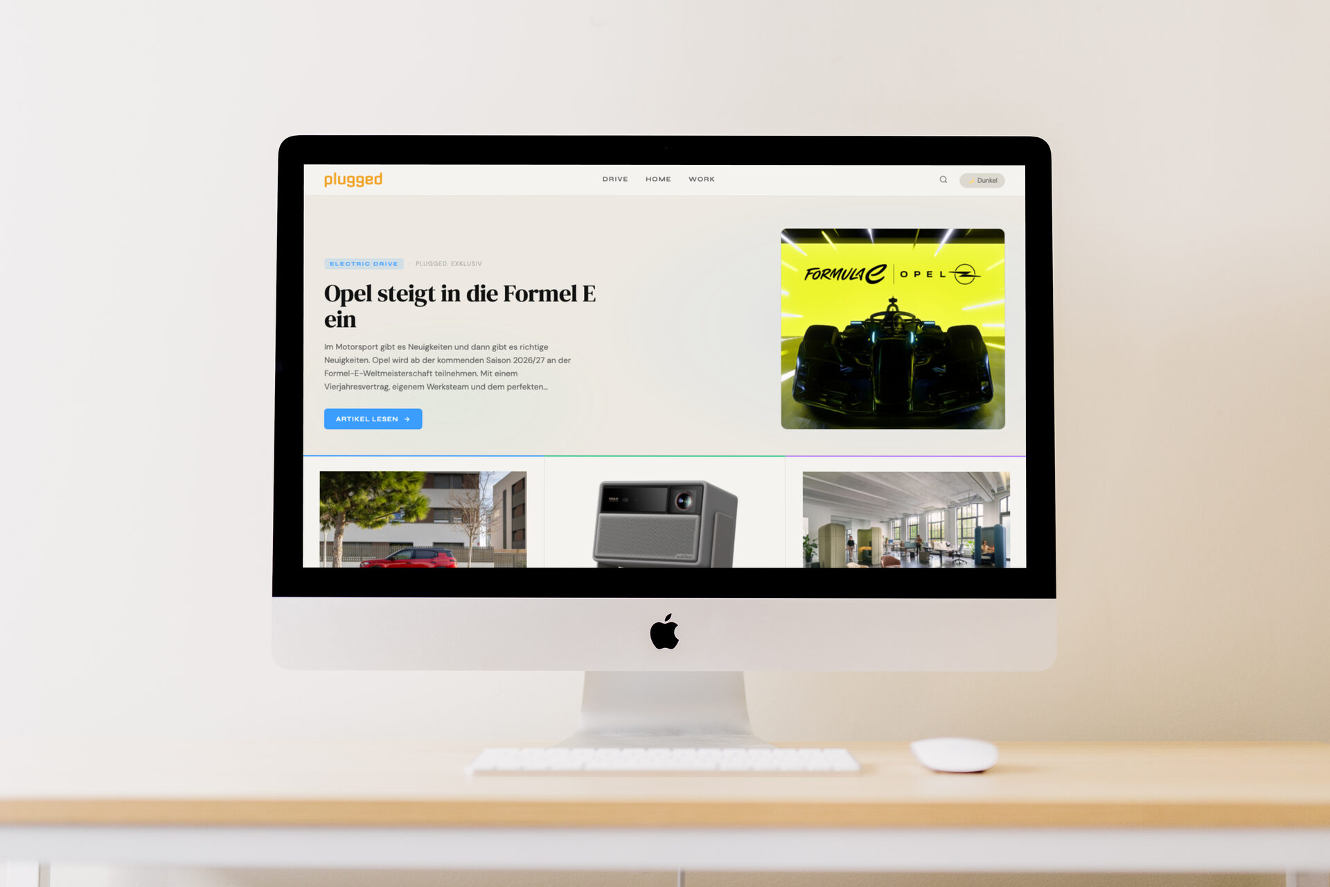 plugged.de auf dem iMac